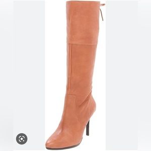 Ralph Ralph Lauren Lavinia stiletto knees high brown boots size 5B
